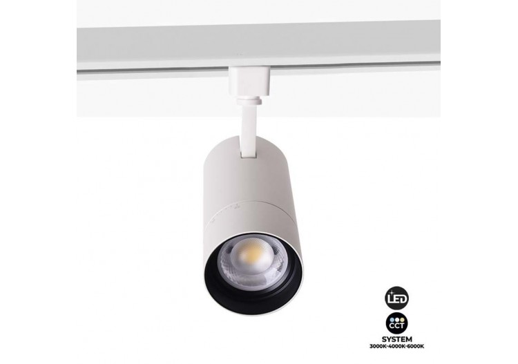 Spot LED monophasé CCT 25W COB angle réglable de 25-65 degrés - L6005-B-CCT - Barcelona LED