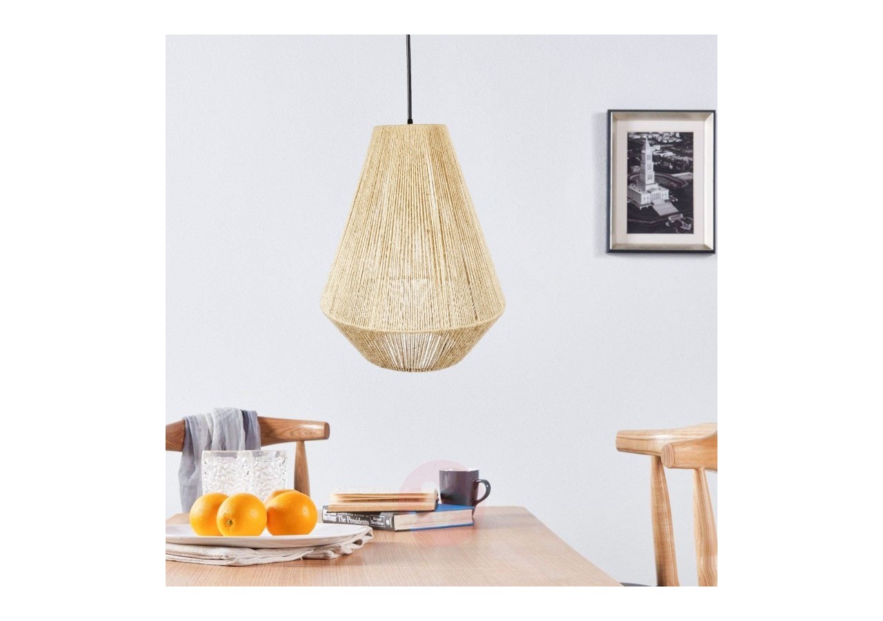 Suspension corde naturelle "ROSS" - LM167 - Barcelona LED