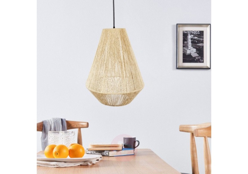 Suspension corde naturelle "ROSS" - LM167 - Barcelona LED