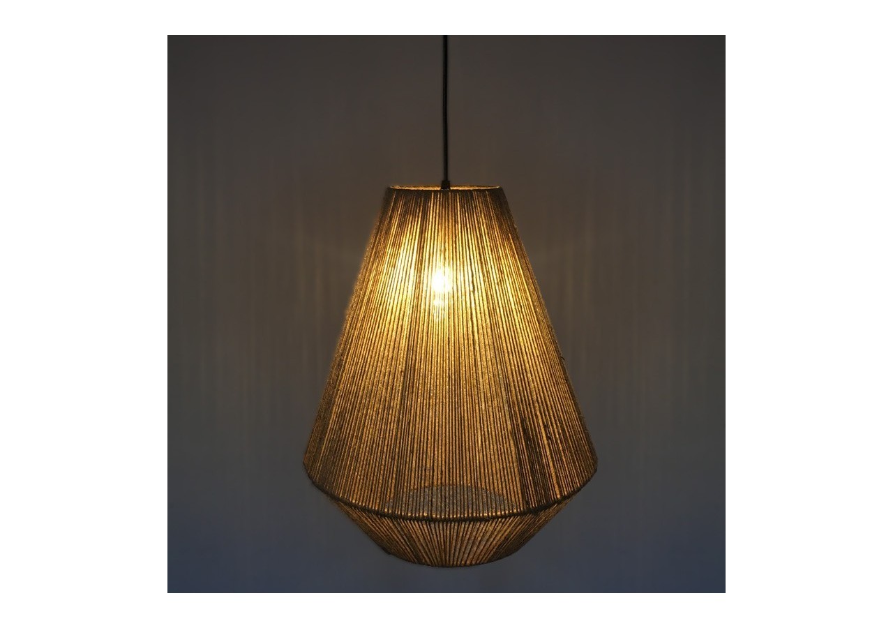 Suspension corde naturelle "ROSS" - LM167 - Barcelona LED