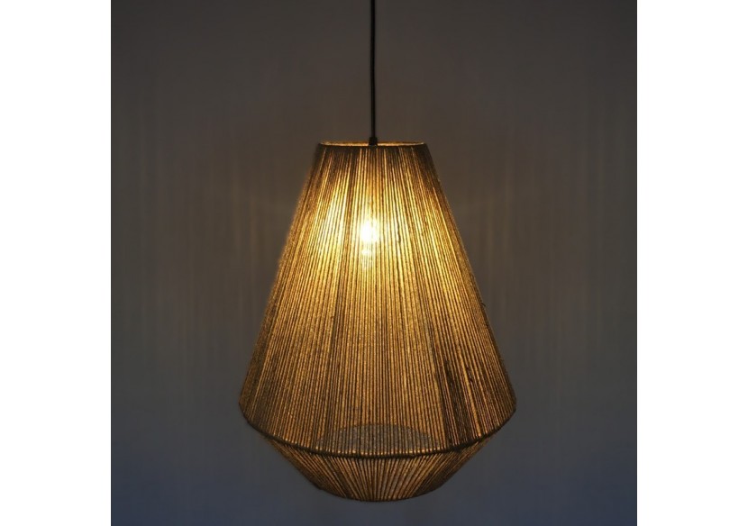 Suspension corde naturelle "ROSS" - LM167 - Barcelona LED