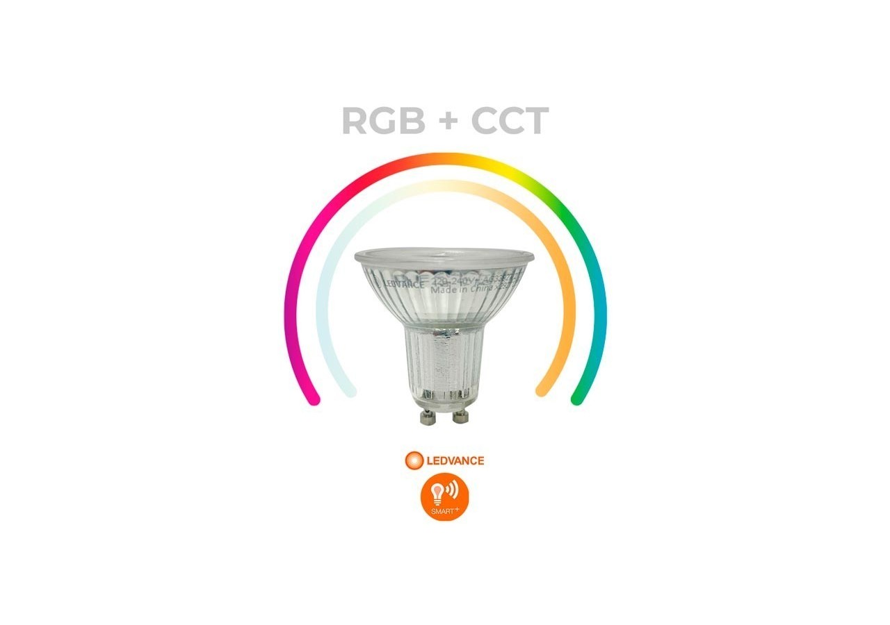 Ampoule LED PAR16 GU10 SMART + WiFi RGBW 5W LEDVANCE - O485693 - Barcelona LED
