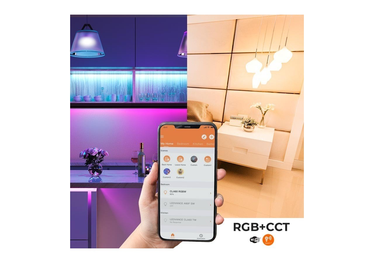 Ampoule LED PAR16 GU10 SMART + WiFi RGBW 5W LEDVANCE - O485693 - Barcelona LED