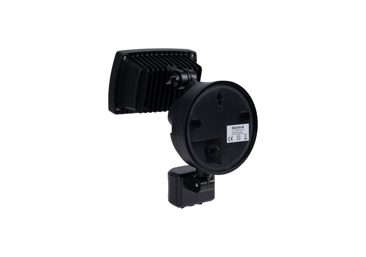 Projecteur mural LED d'extérieur avec capteur PIR 15W - 4000K - IP54 - SSL01A-N - Barcelona LED
