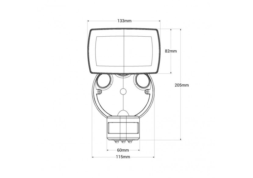 Projecteur mural LED d'extérieur avec capteur PIR 15W - 4000K - IP54 - SSL01A-N - Barcelona LED Projecteur mural LED d'extérieur avec capteur PIR 15W - 4000K - IP54 - SSL01A-N - Barcelona LED
