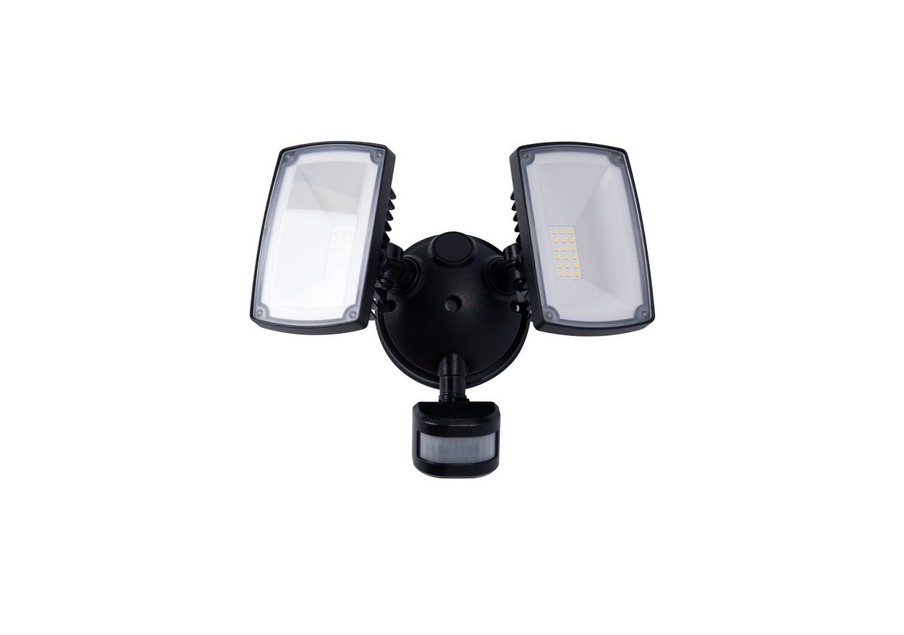 Projecteur mural double LED extérieur avec capteur PIR 30W - 4000K - IP54 - SSL01B-N - Barcelona LED