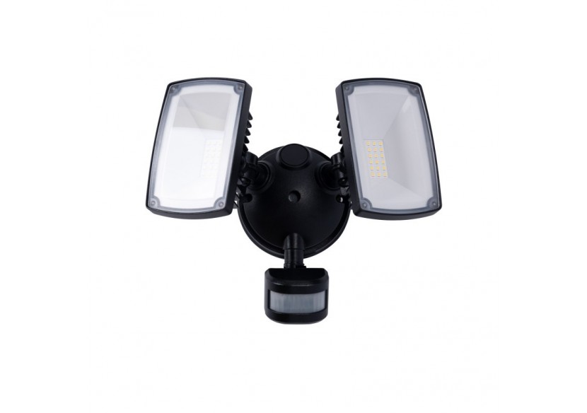 Projecteur mural double LED extérieur avec capteur PIR 30W - 4000K - IP54 - SSL01B-N - Barcelona LED Projecteur mural double LED extérieur avec capteur PIR 30W - 4000K - IP54 - SSL01B-N - Barcelona LED