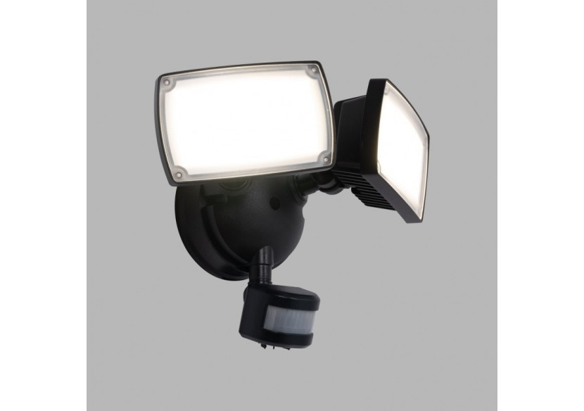 Projecteur mural double LED extérieur avec capteur PIR 30W - 4000K - IP54 - SSL01B-N - Barcelona LED Projecteur mural double LED extérieur avec capteur PIR 30W - 4000K - IP54 - SSL01B-N - Barcelona LED