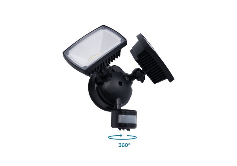 Projecteur mural double LED extérieur avec capteur PIR 30W - 4000K - IP54 - SSL01B-N - Barcelona LED Projecteur mural double LED extérieur avec capteur PIR 30W - 4000K - IP54 - SSL01B-N - Barcelona LED