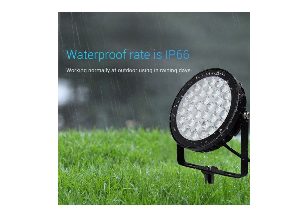 Spot LED de jardin sur piquet RGB+CCT - 25W - IP66 - RF/WiFi - Mi-Light - FUTC05 - Barcelona LED
