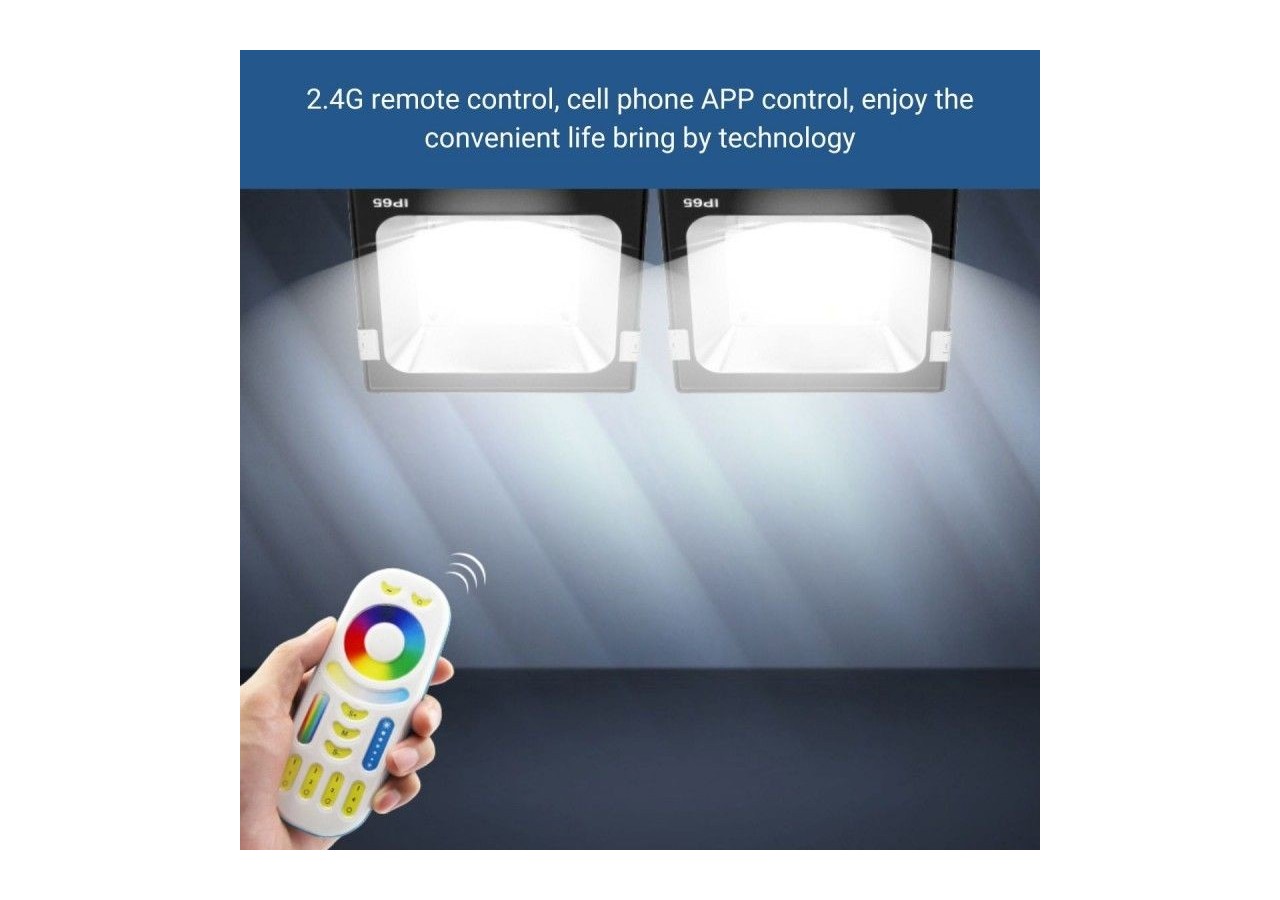 Projecteur LED d'extérieur RGB+CCT - 30W - RF/WiFi - IP65 -Mi-Light - FUTT03 - Barcelona LED