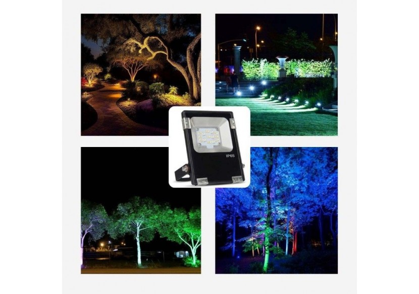 Projecteur LED d'extérieur RGB+CCT - 30W - RF/WiFi - IP65 -Mi-Light - FUTT03 - Barcelona LED Projecteur LED d'extérieur RGB+CCT - 30W - RF/WiFi - IP65 -Mi-Light - FUTT03 - Barcelona LED