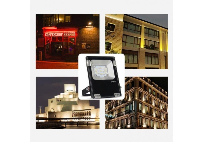Projecteur LED d'extérieur RGB+CCT - 30W - RF/WiFi - IP65 -Mi-Light - FUTT03 - Barcelona LED Projecteur LED d'extérieur RGB+CCT - 30W - RF/WiFi - IP65 -Mi-Light - FUTT03 - Barcelona LED