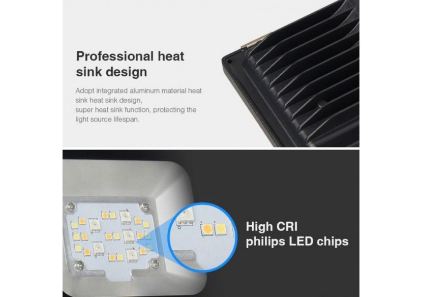 Projecteur LED d'extérieur RGB+CCT - 30W - RF/WiFi - IP65 -Mi-Light - FUTT03 - Barcelona LED Projecteur LED d'extérieur RGB+CCT - 30W - RF/WiFi - IP65 -Mi-Light - FUTT03 - Barcelona LED