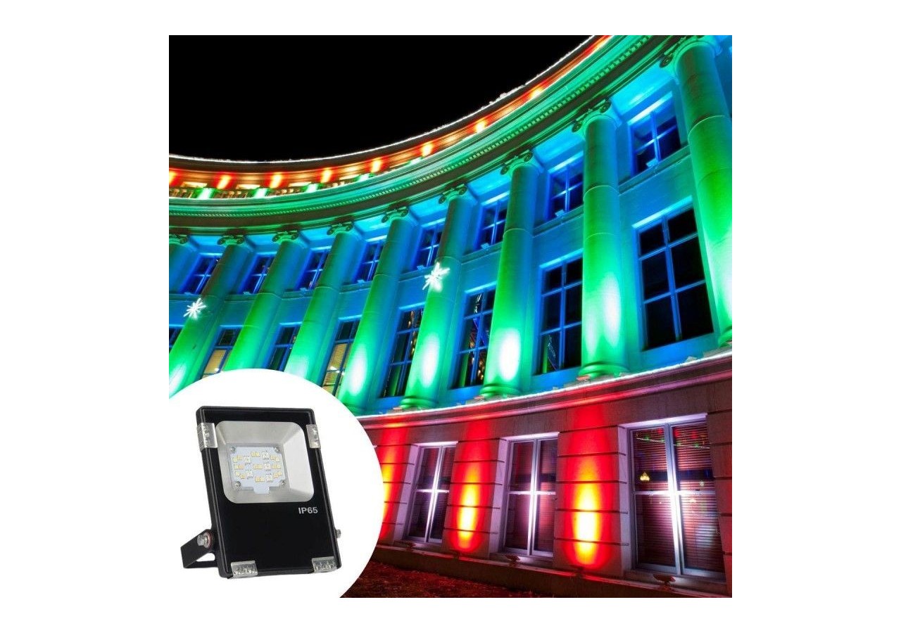 Projecteur LED d'extérieur RGB+CCT - 30W - RF/WiFi - IP65 -Mi-Light - FUTT03 - Barcelona LED