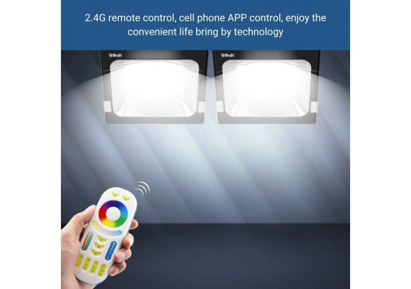 Projecteur LED d'extérieur RGB+CCT - 10W - RF/WiFi - IP65 - Mi-Light - FUTT05 - Barcelona LED Projecteur LED d'extérieur RGB+CCT - 10W - RF/WiFi - IP65 - Mi-Light - FUTT05 - Barcelona LED