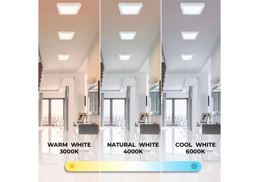 Plafonnier LED carré 18W - B1030-B-18W-BF - Barcelona LED Plafonnier LED carré 18W - B1030-B-18W-BF - Barcelona LED