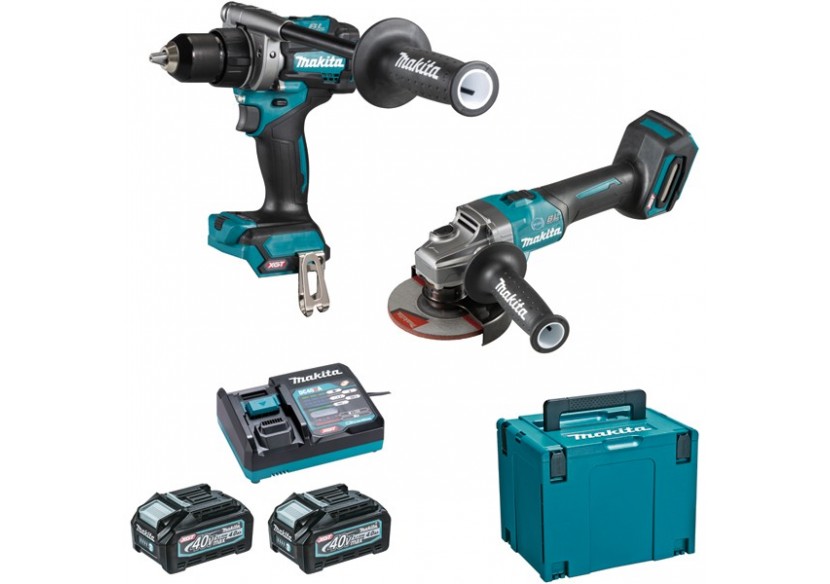 Ensemble de 2 machines 40 V max Li-Ion 4 Ah XGT (DF001G + GA005G) - Makita : Confort'Mat