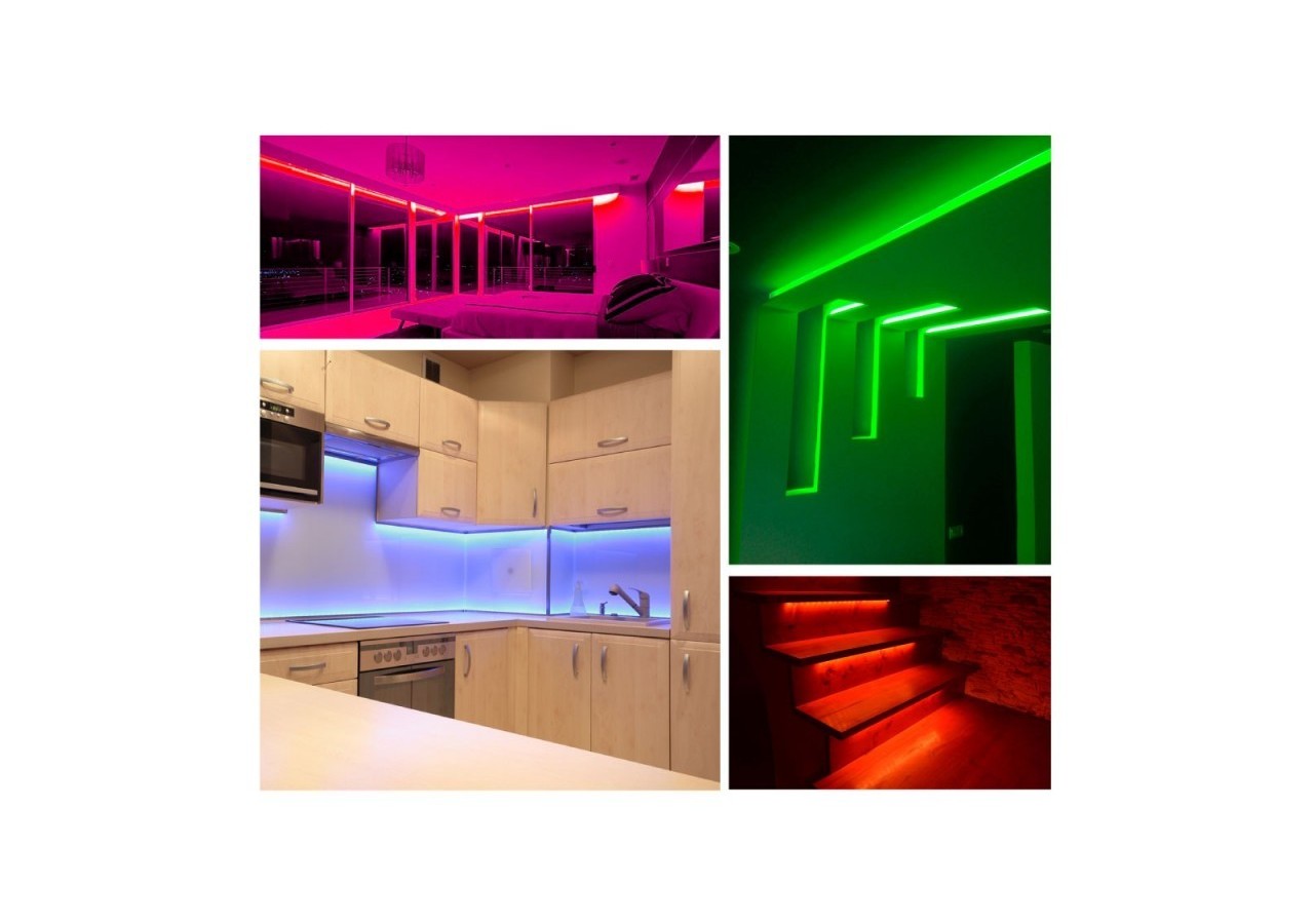 Ruban LED 24V DC - 18W/m - Couleurs - 10mm - IP20 - Rouleau de 5 mètres - 120ch/m - B1552-VE - Barcelona LED