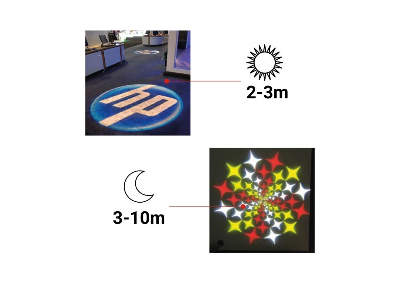 Projecteur de logos LED GOBO 15W rotatif intérieur - IP20 - BLP10I-R - Barcelona LED