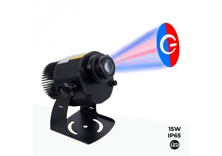 Projecteur de logo LED GOBO 15W rotatif extérieur IP65 - BLP15E - Barcelona LED