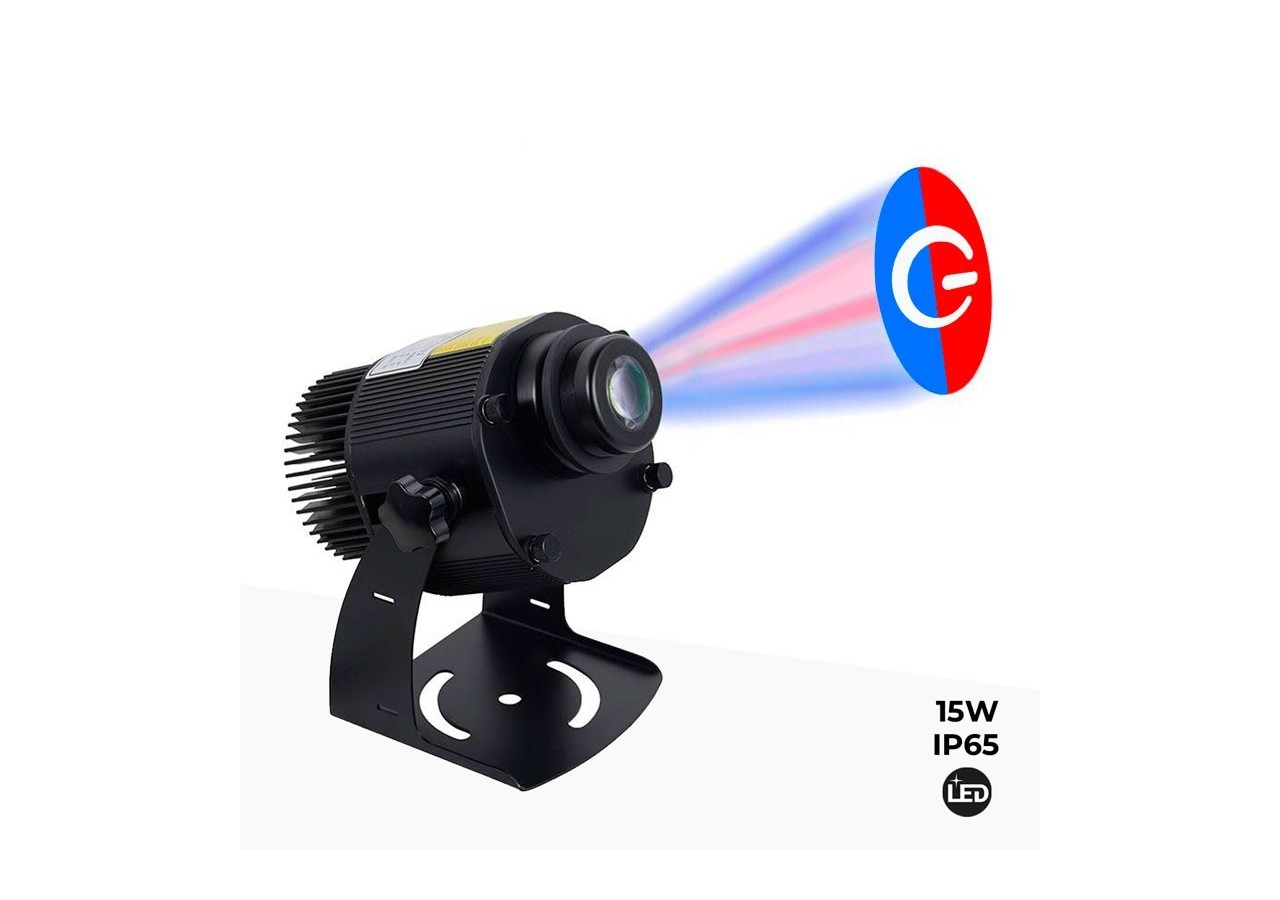 Projecteur de logo LED GOBO 15W rotatif extérieur IP65 - BLP15E - Barcelona LED
