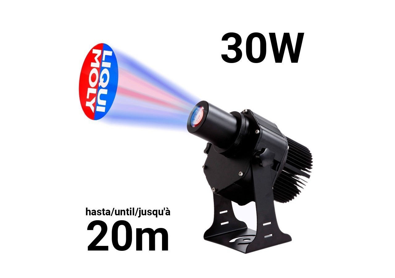 Projecteur de logo LED GOBO 30W rotatif extérieur - IP65 - BLP30E-R - Barcelona LED