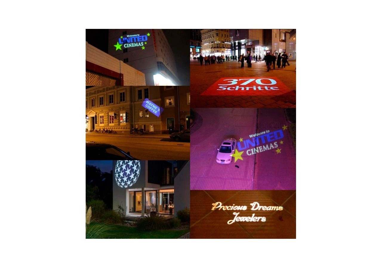 Projecteur de logo LED GOBO 30W rotatif extérieur - IP65 - BLP30E-R - Barcelona LED