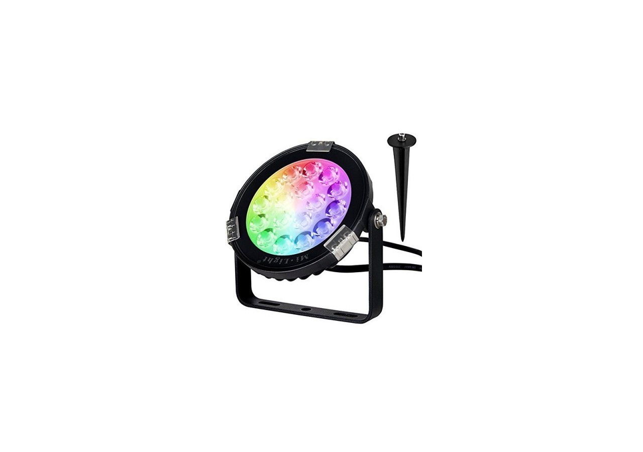 Projecteur LED RGB + CCT 9W Contrôle RF et WIFI IP66 - FUTC02M - Barcelona LED