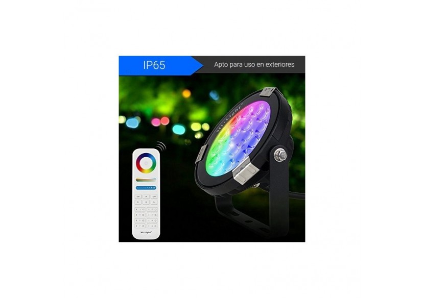 Projecteur LED RGB + CCT 9W Contrôle RF et WIFI IP66 - FUTC02M - Barcelona LED Projecteur LED RGB + CCT 9W Contrôle RF et WIFI IP66 - FUTC02M - Barcelona LED