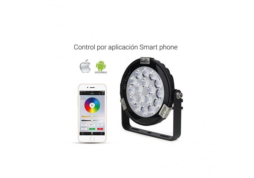 Projecteur LED RGB + CCT 9W Contrôle RF et WIFI IP66 - FUTC02M - Barcelona LED Projecteur LED RGB + CCT 9W Contrôle RF et WIFI IP66 - FUTC02M - Barcelona LED