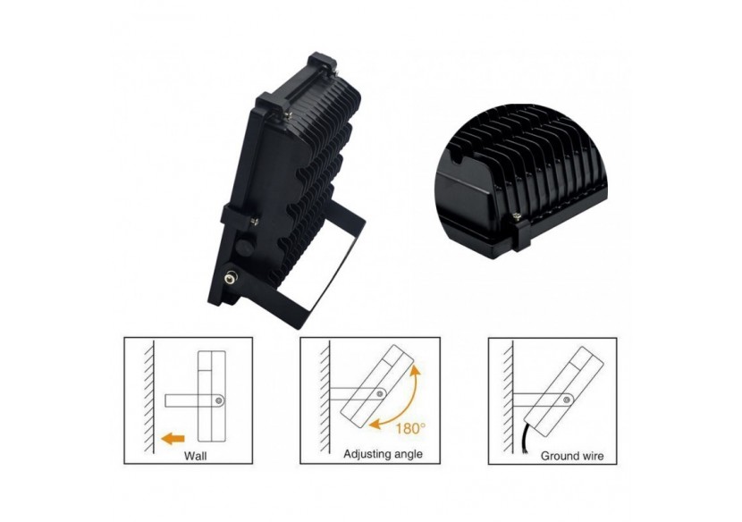 Projecteur LED extérieur 50W IP65 Chip Philips - B1847-BF - Barcelona LED Projecteur LED extérieur 50W IP65 Chip Philips - B1847-BF - Barcelona LED