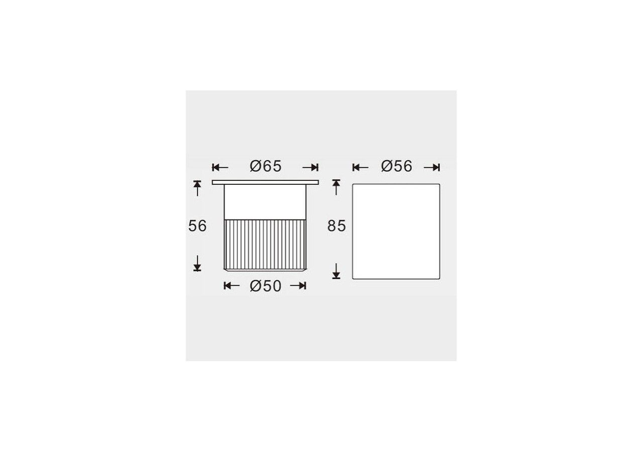 Spot LED encastrable au sol 4,5W 220V-AC IP67 - BA50017-BC - Barcelona LED