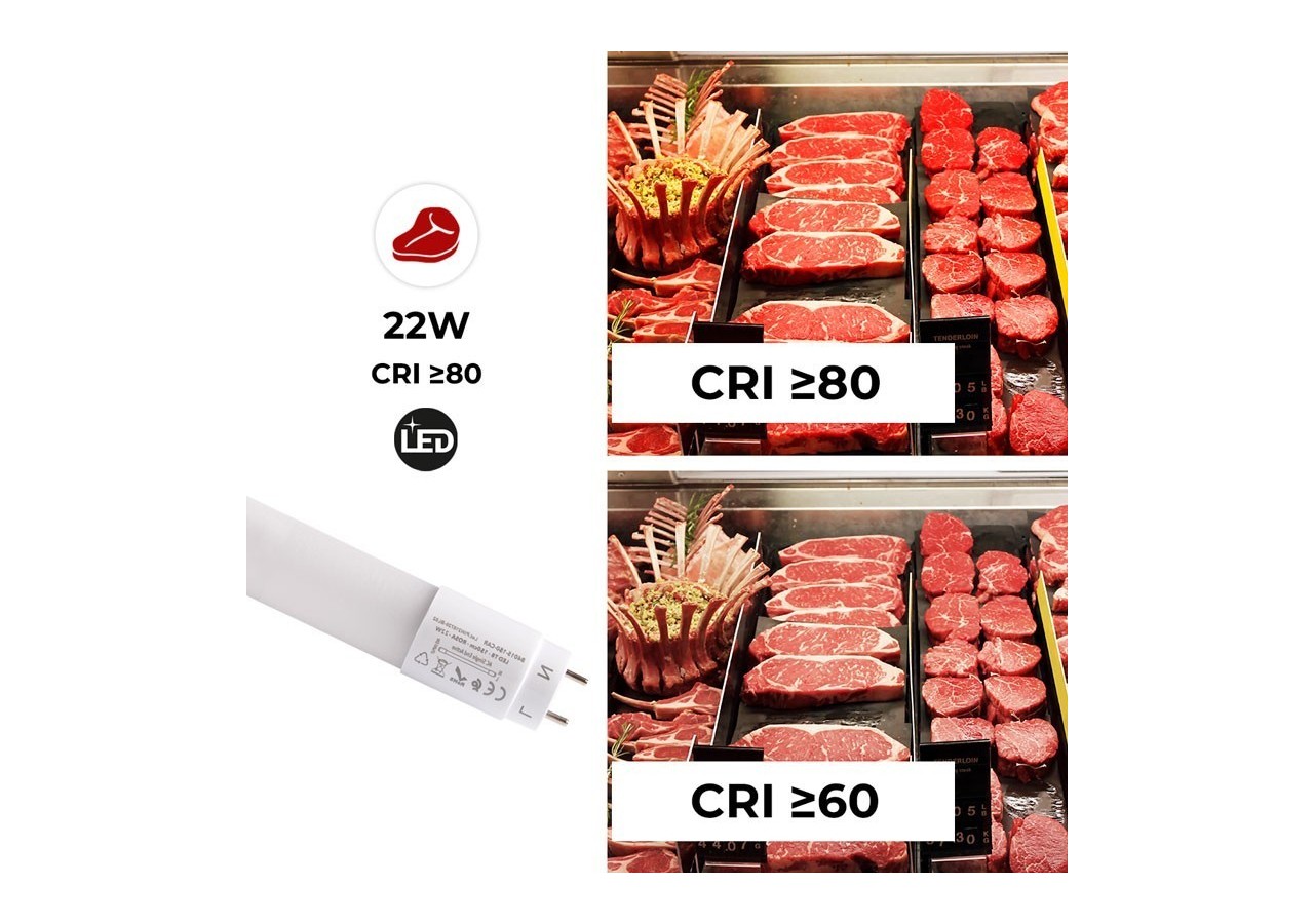 Tube LED T8 nano spécial boucherie 150cm 22W - B4015-150-CAR - Barcelona LED