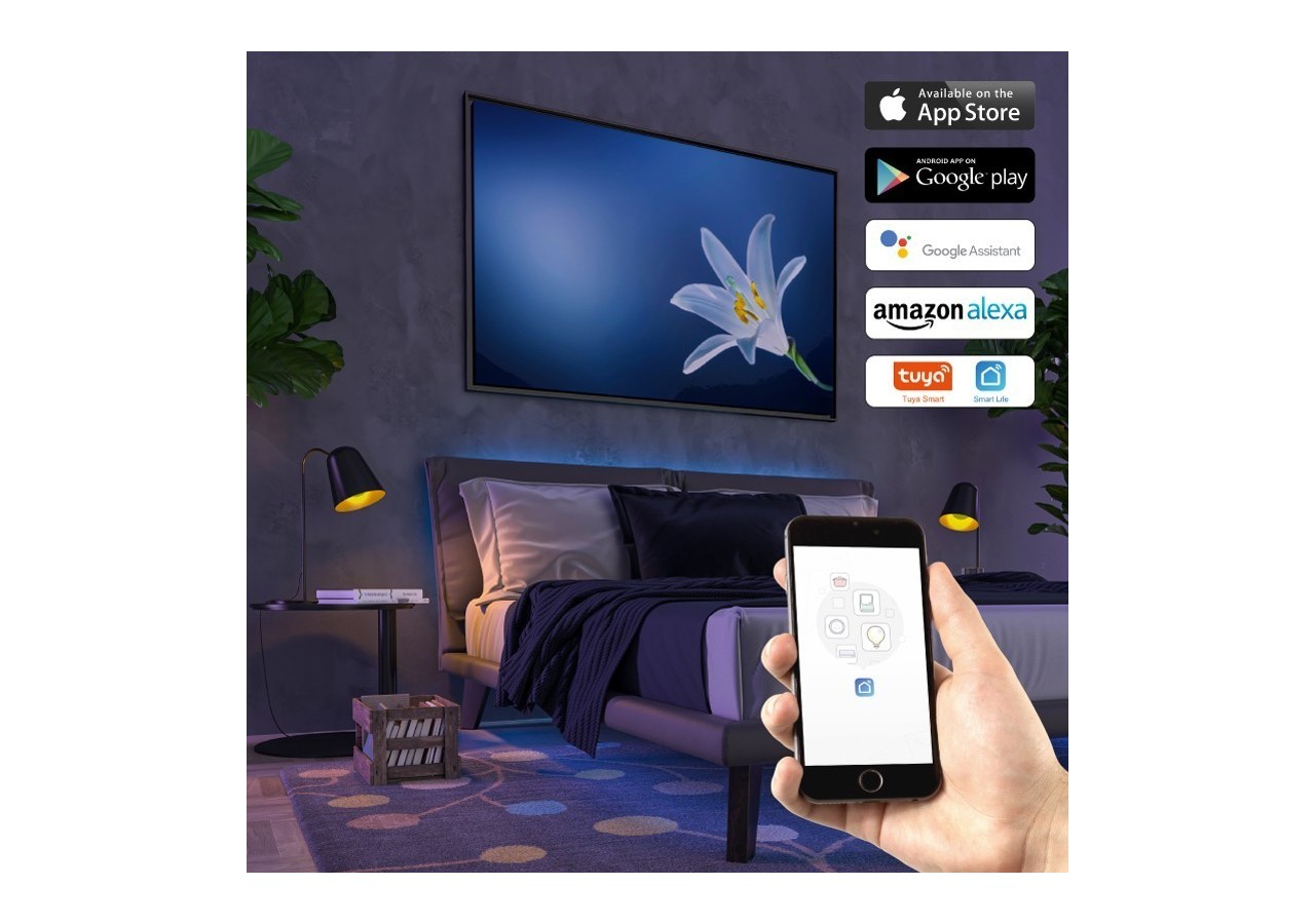 Contrôleur Smart + WiFi RGB+CCT 12/24V 5 canaux - B1645-RGB+CCT - Barcelona LED