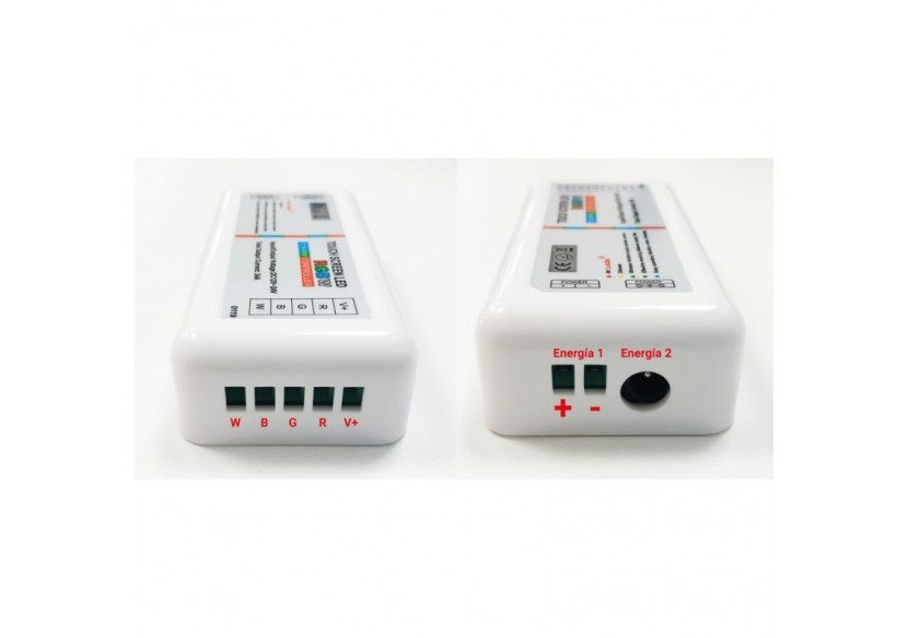 Contrôleur + télécommande LED RGBW 12/24V 4 canaux - B1646-RGBW - Barcelona LED