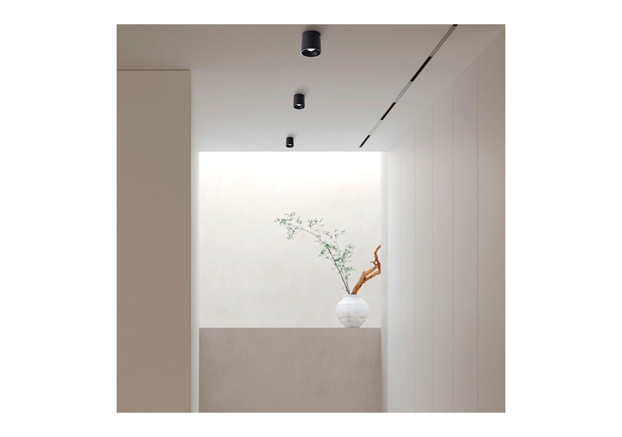 Applique plafond en polycarbonate orientable - GU10 - B985-R-N - Barcelona LED