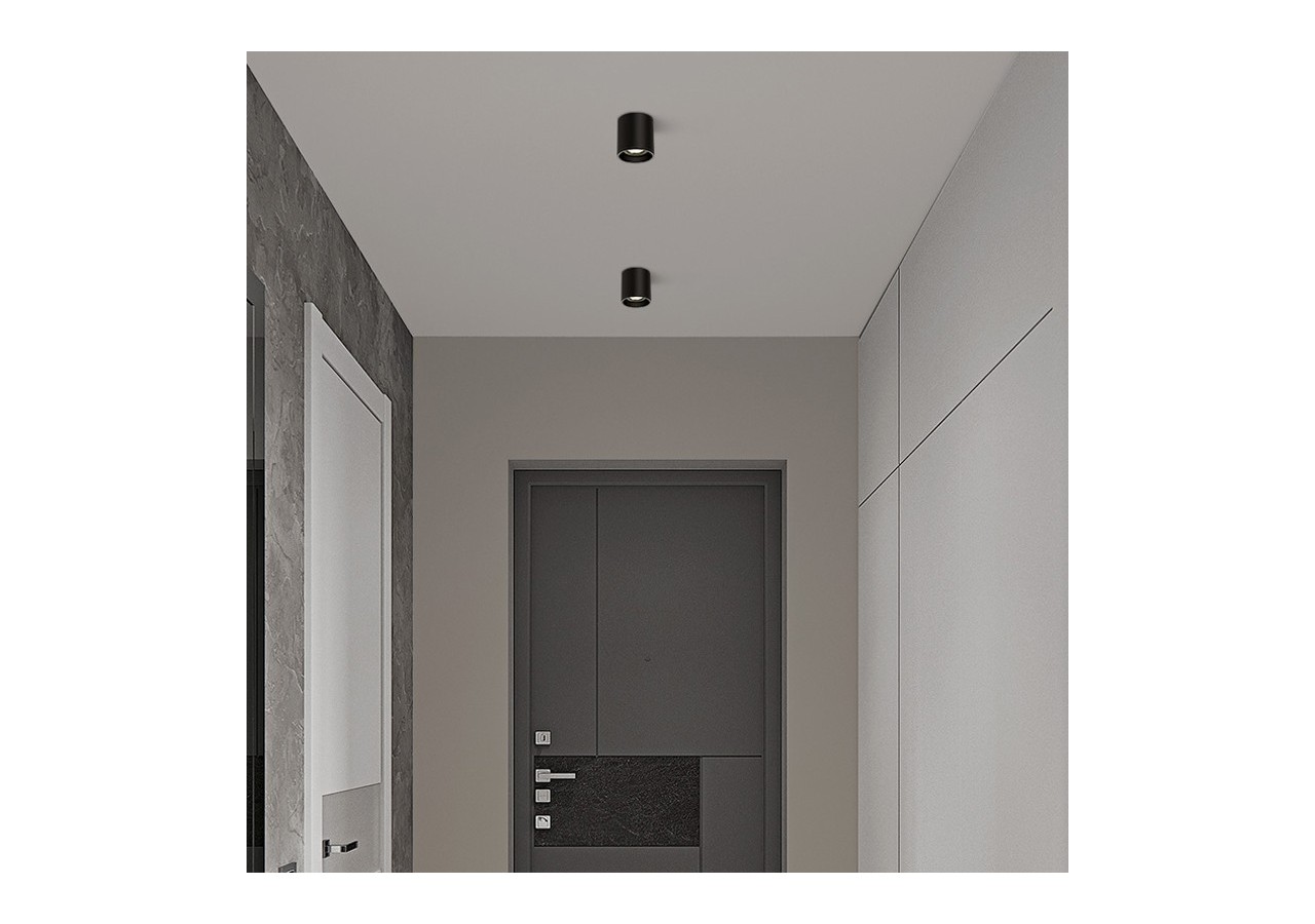 Applique plafond en polycarbonate orientable - GU10 - B985-R-N - Barcelona LED