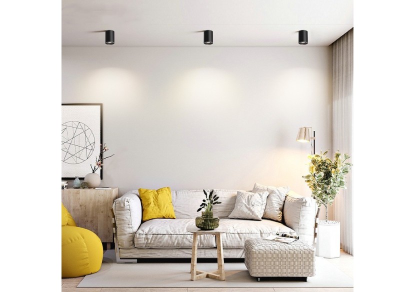 Applique plafond en polycarbonate orientable - GU10 - B985-R-N - Barcelona LED