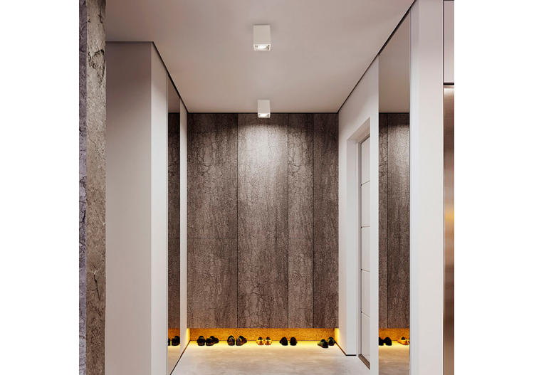 Applique plafond carrée en polycarbonate - Orientable - GU10 - B984-C-B - Barcelona LED 2