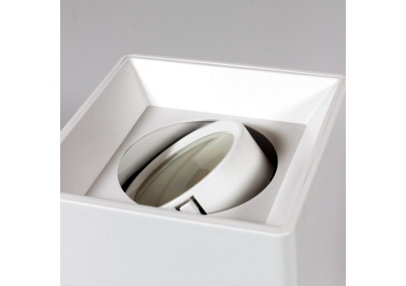 Applique plafond carrée en polycarbonate - Orientable - GU10 - B984-C-B - Barcelona LED