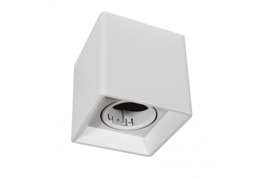 Applique plafond carrée en polycarbonate - Orientable - GU10 - B984-C-B - Barcelona LED