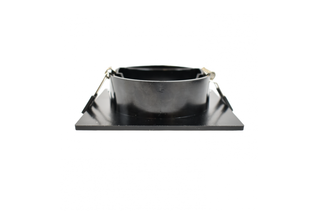 Collerette carrée orientable à encastrer pour ampoule GU10/MR16 - Découpe diamètre 75mm - B982-C-N - Barcelona LED