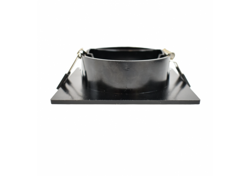 Collerette carrée orientable à encastrer pour ampoule GU10/MR16 - Découpe diamètre 75mm - B982-C-N - Barcelona LED