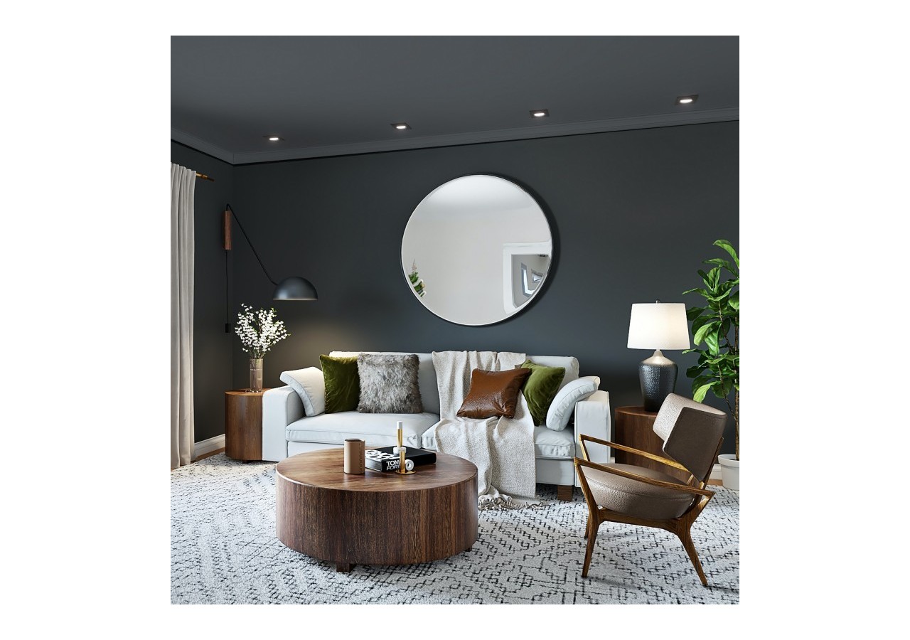 Collerette carrée orientable à encastrer pour ampoule GU10/MR16 - Découpe diamètre 75mm - B982-C-N - Barcelona LED