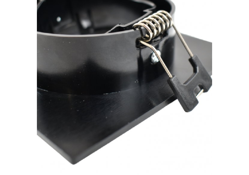 Collerette carrée orientable à encastrer pour ampoule GU10/MR16 - Découpe diamètre 75mm - B982-C-N - Barcelona LED