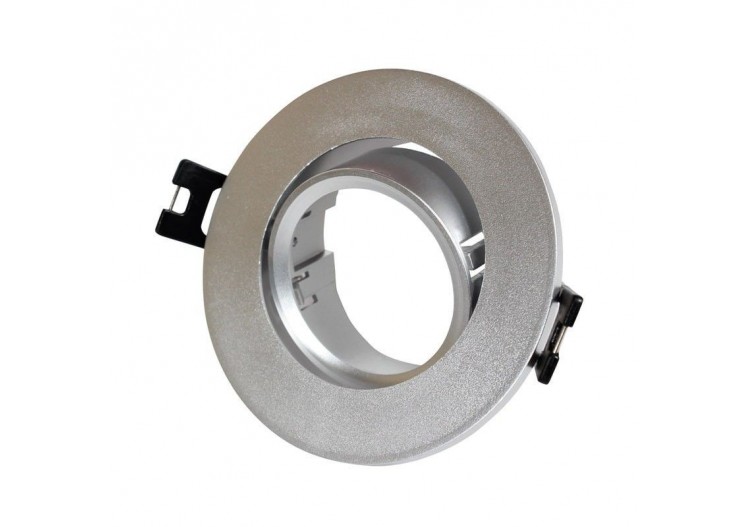 Collerette ronde orientable à encastrer pour ampoule GU10/MR16 - Découpe diamètre 75mm - B981-R-P - Barcelona LED