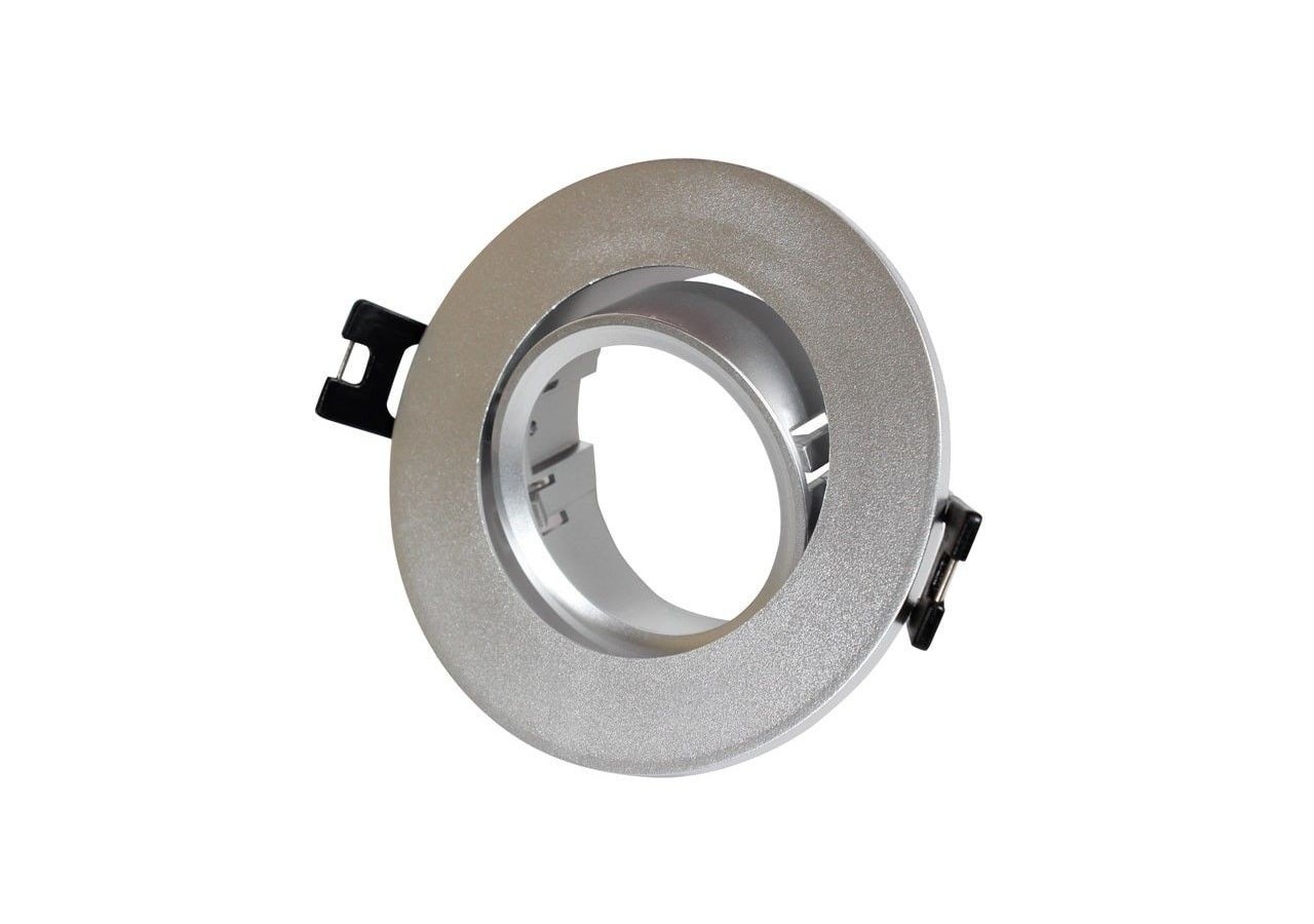 Collerette ronde orientable à encastrer pour ampoule GU10/MR16 - Découpe diamètre 75mm - B981-R-P - Barcelona LED