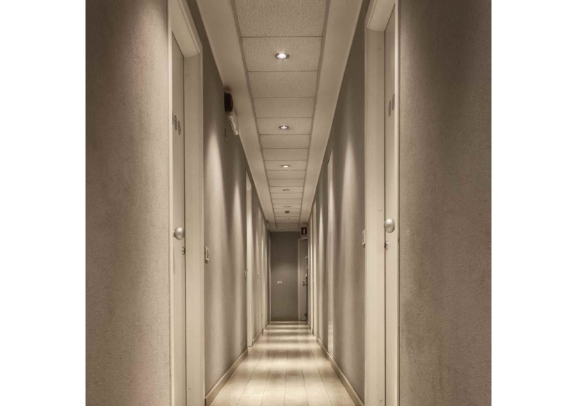 Collerette ronde orientable à encastrer pour ampoule GU10/MR16 - Découpe diamètre 75mm - B981-R-P - Barcelona LED