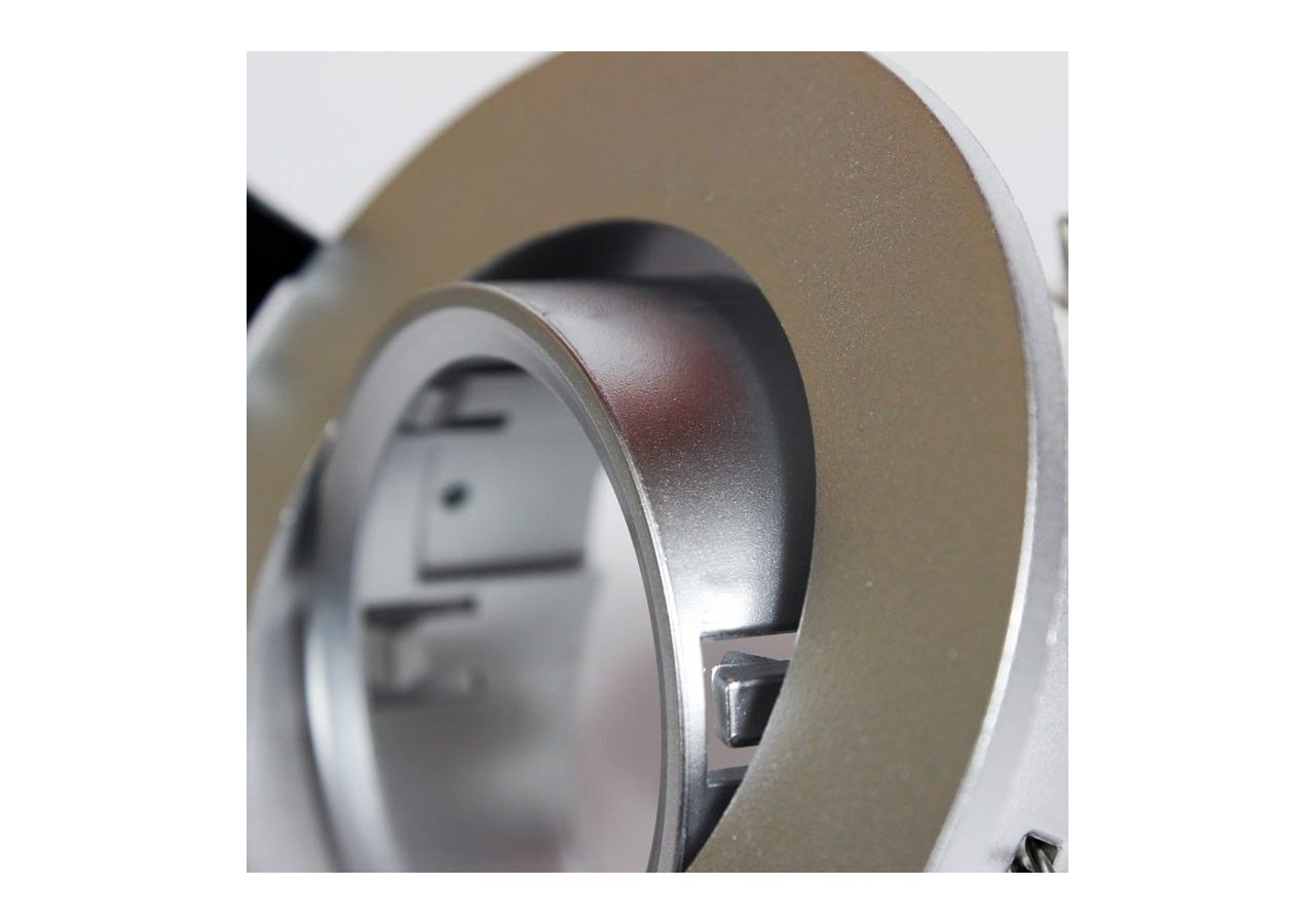 Collerette ronde orientable à encastrer pour ampoule GU10/MR16 - Découpe diamètre 75mm - B981-R-P - Barcelona LED